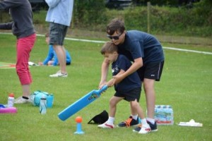 Helping with cricket